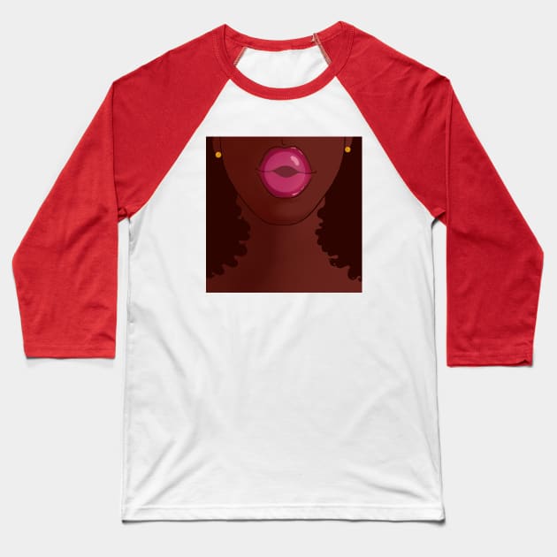 Bubblegum Kisses Baseball T-Shirt by S3_Illustration